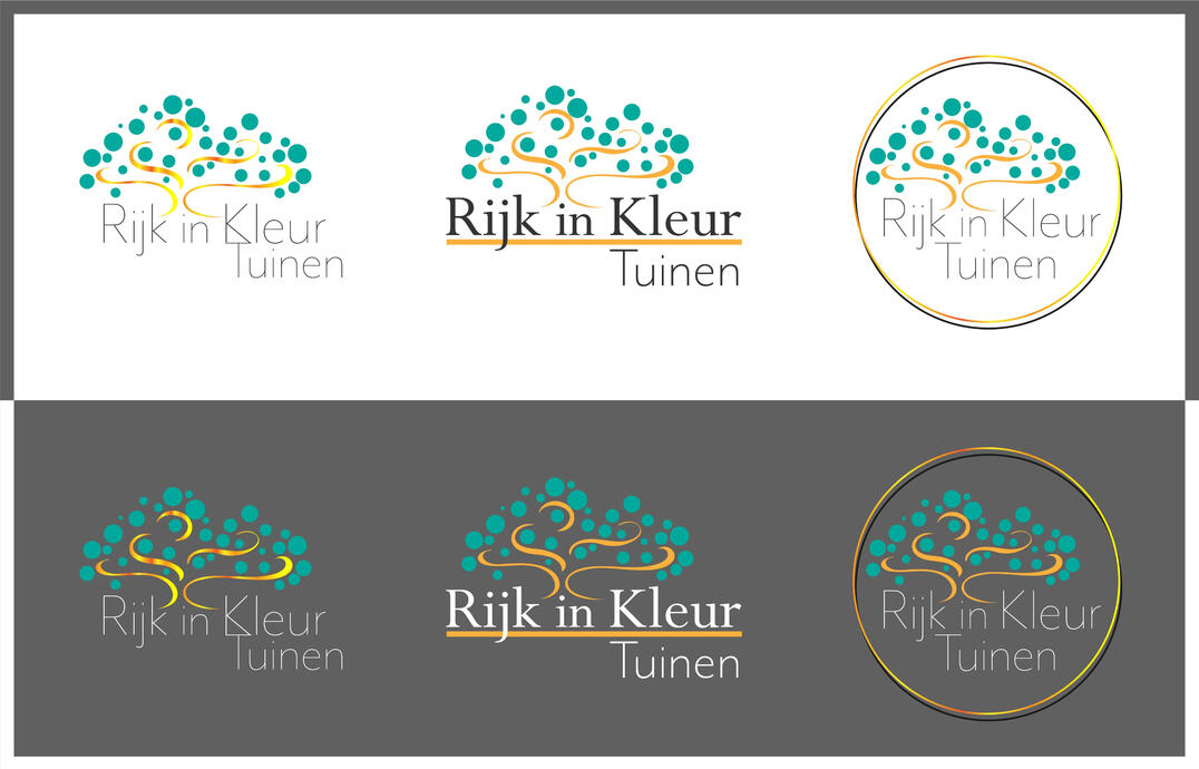 Rijk in Kleur Tuinen logo concept