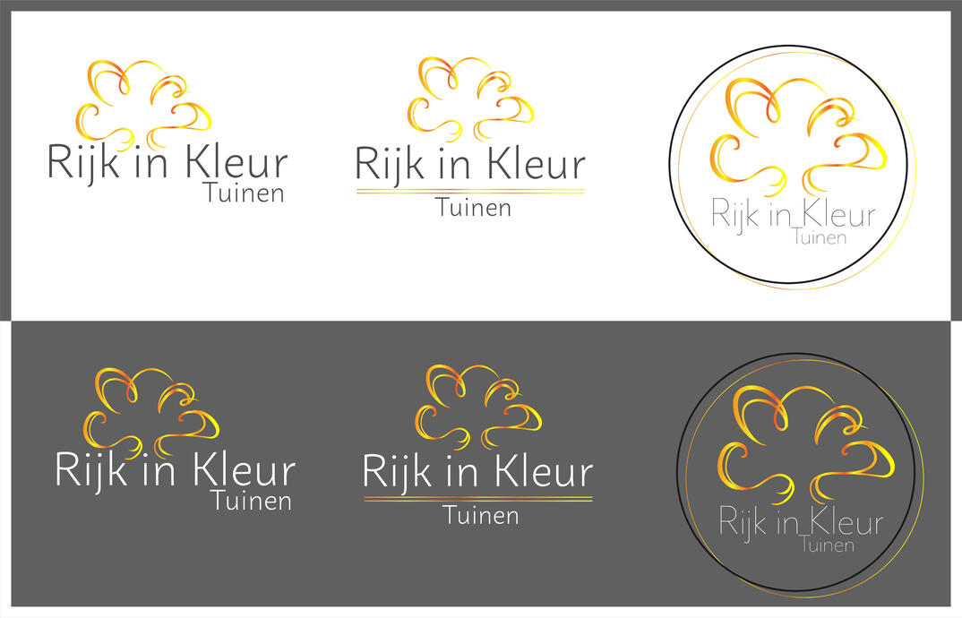 Rijk in Kleur Tuinen logo concept